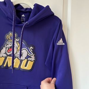 JMU James Madison University purple men's small sweatshirt ADIDAS